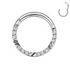 Cerchio Clicker in Titanio con Cristalli, Helix