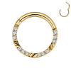 Cerchio Clicker in Titanio con Cristalli, Helix