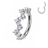 Piercing in Titanio con Cristalli a Zig Zag