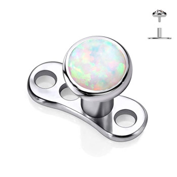 Dermal Anchor con Piatto con Opale