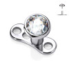 Dermal Anchor con Cristallo, Dermal