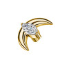 Crescent-Shaped Dermal Top with Crystal