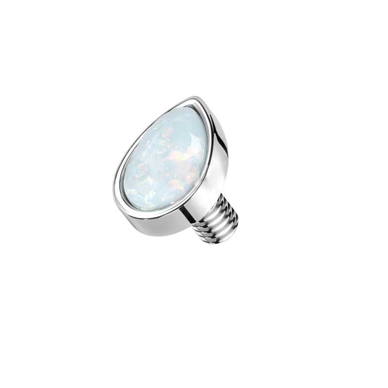 Dermal Top con Opale forma goccia
