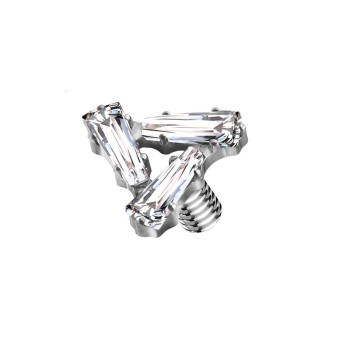 Dermal Top con Tre Cristalli Geometrici