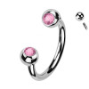 Horseshoe with Crystal Bezel, Helix