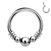 Basic Earring with Rings and Balls, Helix