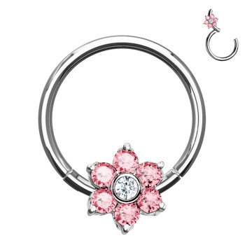 Clicker Circle with Flower Crystal