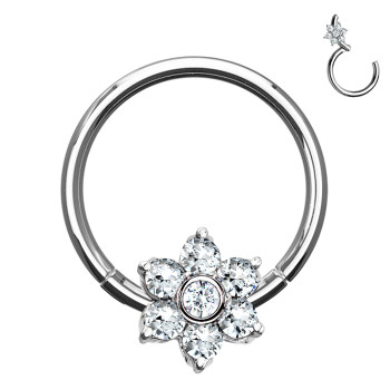 Clicker Circle with Flower Crystal