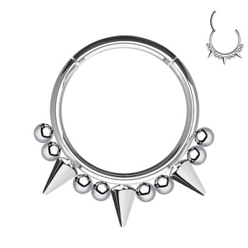 Piercing a Cerchio con Borchie e Palline