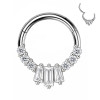Piercing Cerchio Clicker con Cristalli, Helix