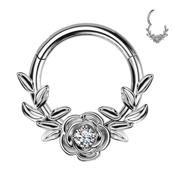 Piercing Cerchio Clicker con Cristalli