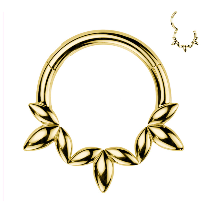 Piercing Cerchio Clicker con Petali