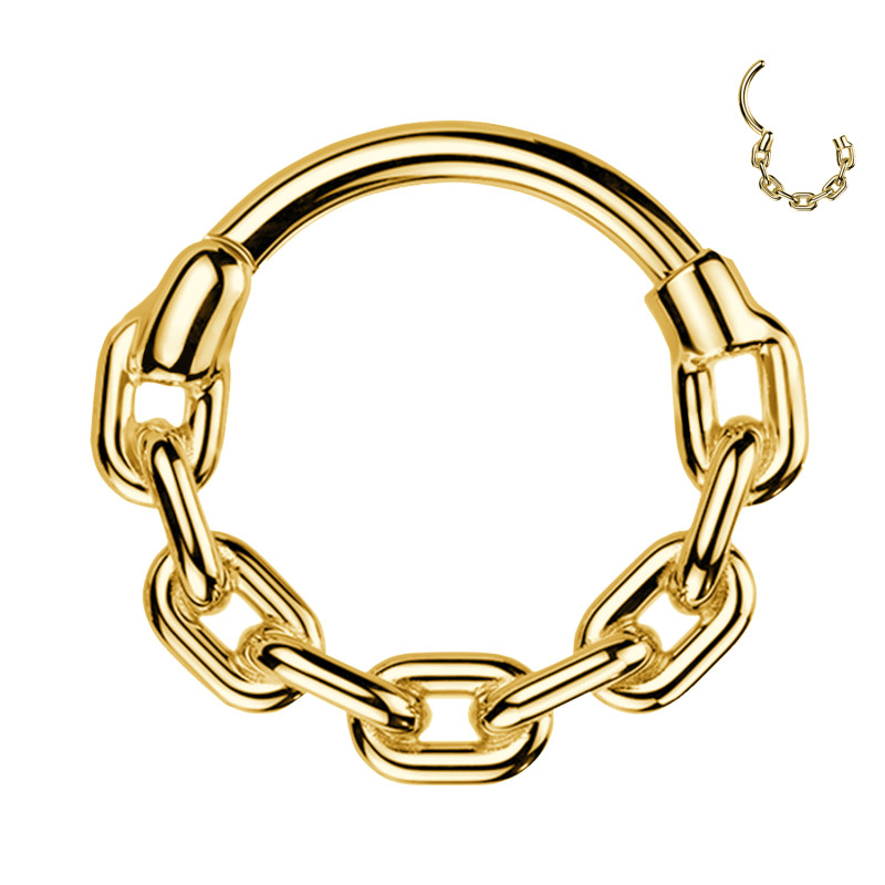 Piercing Cerchio Clicker a Forma di Catena