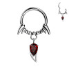 Piercing Cerchio Clicker a Forma di Artiglio Cristallo Pendente