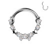 Piercing Cerchio Clicker con Stelle e Cristalli