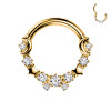 Piercing Cerchio Clicker con Stelle e Cristalli