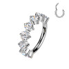 Piercing Cerchio Clicker con Cristalli