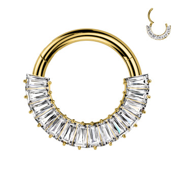 Fan-Shaped Ice Crystal Hoop Piercing