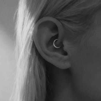 Cerchio Septum Clicker con Cristalli in Titanio